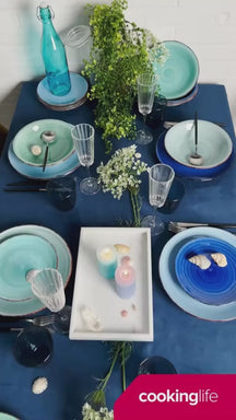 Cookinglife Speiseteller Delice Blau ø 26,5 cm - 6 Stück