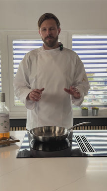 Cookinglife Bratpfanne Superior Edelstahl Ø 24 cm – geeignet für alle Wärmequellen – ohne Antihaftbeschichtung