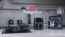 BerlingerHaus Topfset Matt Blau 11-teilig - Kochtopf ø 20, 24, 28 cm, Bratpfanne ø 24, 28 cm & Stielkasserolle ø 16 cm - Geeignet für alle Wärmequellen