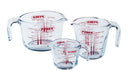 Pyrex Glas Messbecher Set Iconics' 3-teilig - 250 ml, 500 ml & 1 Liter