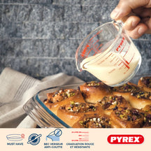 Pyrex Glas Messbecher Set Iconics' 3-teilig - 250 ml, 500 ml & 1 Liter