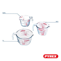 Pyrex Glas Messbecher Set Iconics' 3-teilig - 250 ml, 500 ml & 1 Liter