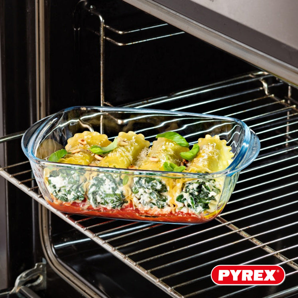 Pyrex Glas Auflaufformen mit Deckel Cook & Heat 1 Liter - 3 Stück