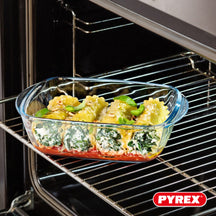 Pyrex Glas Auflaufformen mit Deckel Cook & Heat 1 Liter - 3 Stück