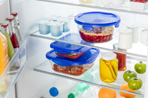 Pyrex Glas Auflaufformen / Aufbewahrungsbehälter mit Deckel Cook & Go 7-teilig