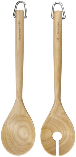 KitchenAid Salatbesteck Core Birkenholz 2-teilig 33 cm - Servieren