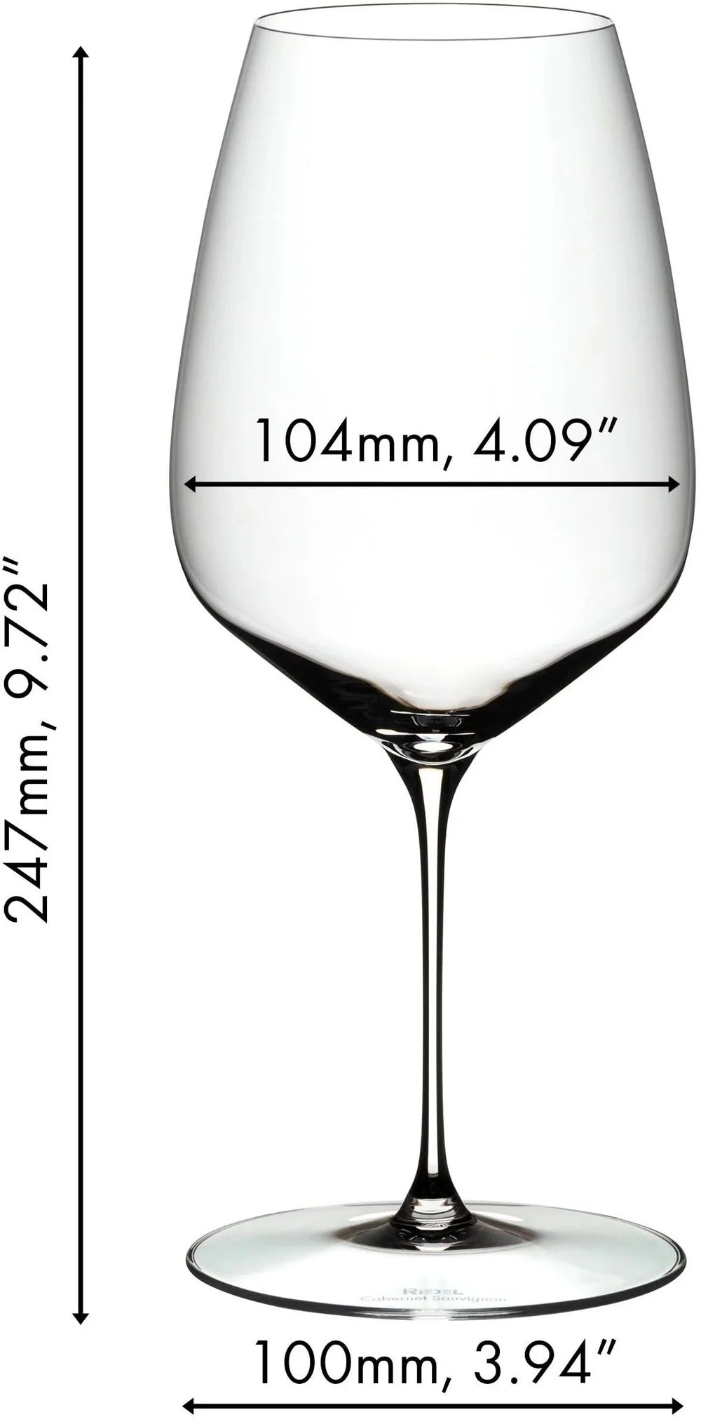 Riedel Weingläser Set - Rote Weingläser - Veloce - Cabernet - 830 ml - 4 Stück