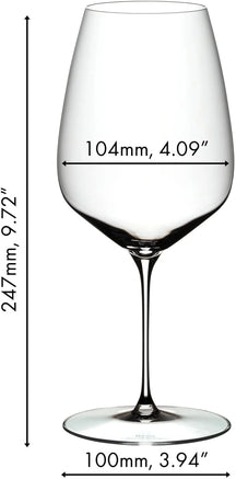 Riedel Weingläser Set - Rote Weingläser - Veloce - Cabernet - 830 ml - 4 Stück