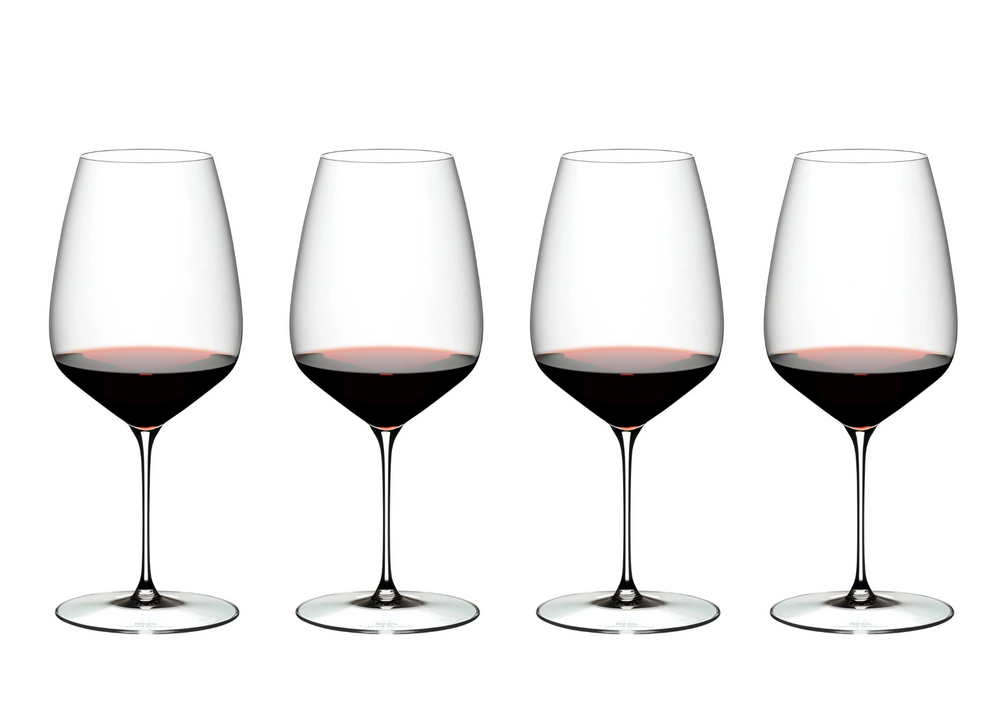 Riedel Weingläser Set - Rote Weingläser - Veloce - Cabernet - 830 ml - 4 Stück