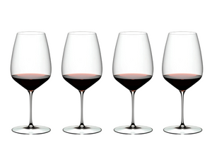 Riedel Weingläser Set - Rote Weingläser - Veloce - Cabernet - 830 ml - 4 Stück