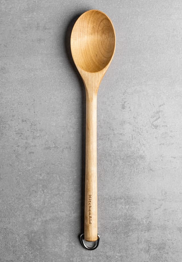 KitchenAid Schöpfkelle Core Birkenholz 33 cm Braun - Servierlöffel Antihaft