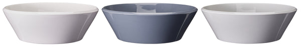 Cookinglife Salatschüsseln Siaki – Weiß/Blau/Grau, Ø 25 cm – Porzellan – 3er-Set