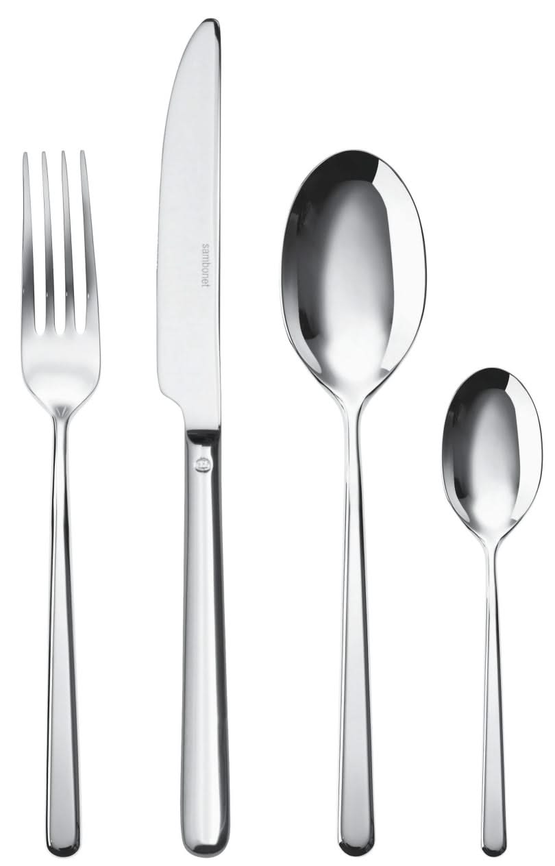 Sambonet Besteckset Linear - Edelstahl - 24-teilig / 6 Personen