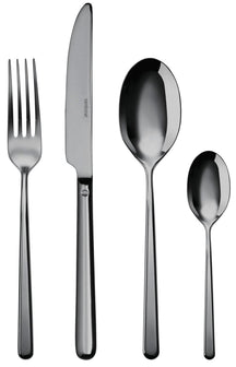 Sambonet Besteckset Linear - Schwarz - 24-teilig / 6 Personen