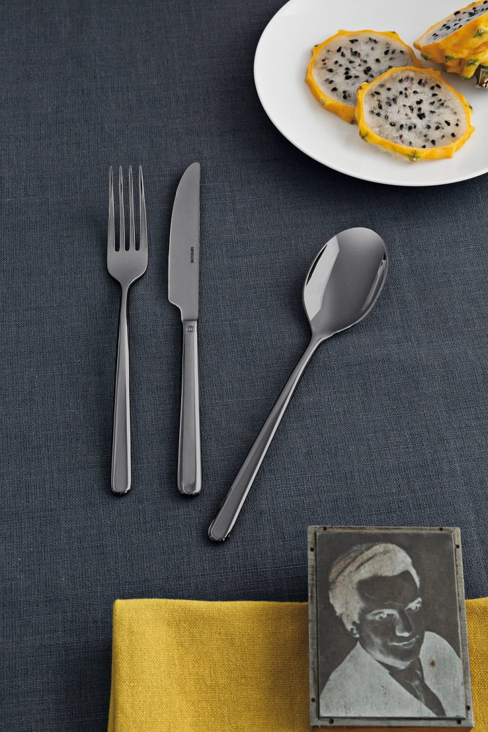 Sambonet Besteckset Linear - Schwarz - 24-teilig / 6 Personen
