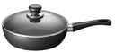 SCANPAN Schmorpfanne / Sauteuse mit Deckel Classic Induction ø 24 cm / 2 Liter - geeignet für alle Wärmequellen - Standard Antihaftbeschichtung