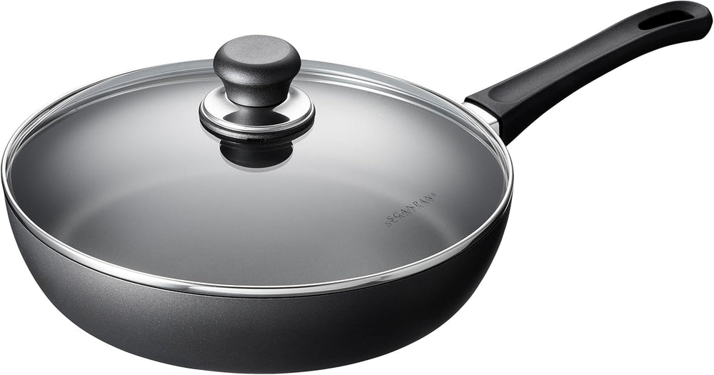 SCANPAN Schmorpfanne / Sauteuse mit Deckel Classic Induction ø 28cm / 3 Liter - geeignet für alle Wärmequellen - Standard Antihaftbeschichtung