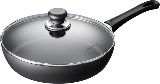 SCANPAN Schmorpfanne / Sauteuse mit Deckel Classic Induction ø 28cm / 3 Liter - geeignet für alle Wärmequellen - Standard Antihaftbeschichtung
