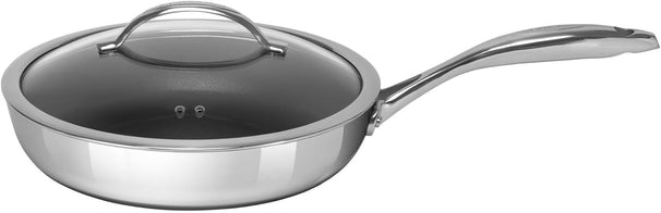 SCANPAN Schmorpfanne / Sauteuse mit Deckel HaptIQ ø 28cm / 2.5 Liter - geeignet für alle Wärmequellen - Standard Antihaftbeschichtung