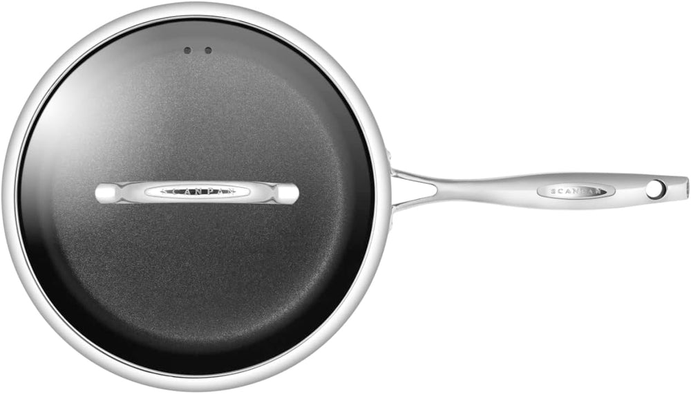 SCANPAN Schmorpfanne / Sauteuse mit Deckel HaptIQ ø 28cm / 2.5 Liter - geeignet für alle Wärmequellen - Standard Antihaftbeschichtung