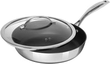 SCANPAN Schmorpfanne / Sauteuse mit Deckel HaptIQ ø 28cm / 2.5 Liter - geeignet für alle Wärmequellen - Standard Antihaftbeschichtung
