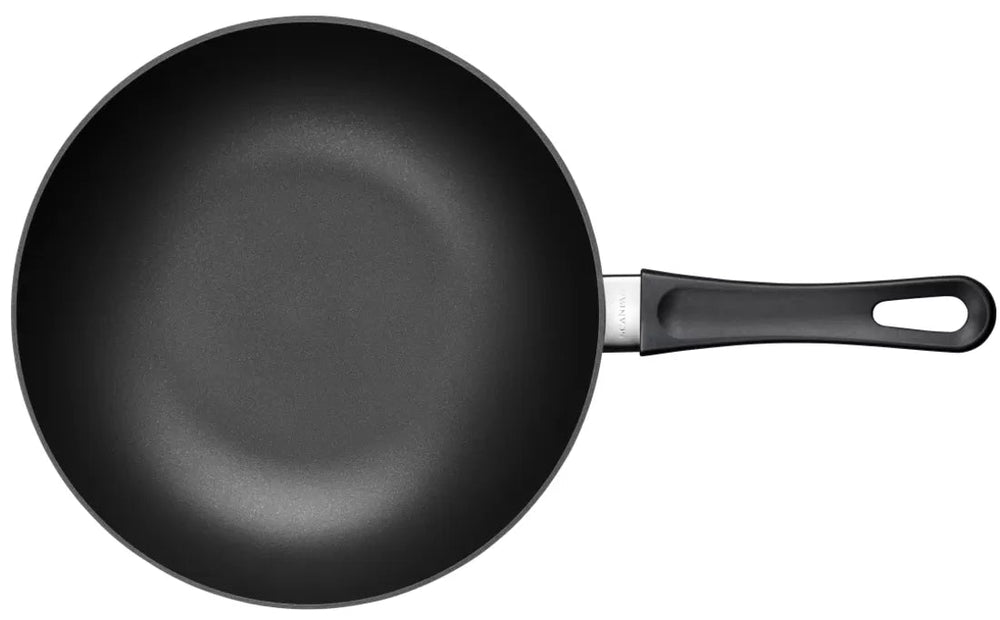 SCANPAN Wokpfanne Classic Induction ø 24 cm - geeignet für alle Wärmequellen - Standard Antihaftbeschichtung