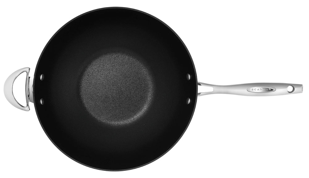 SCANPAN Wokpfanne HaptIQ ø 32 cm - geeignet für alle Wärmequellen - Standard Antihaftbeschichtung