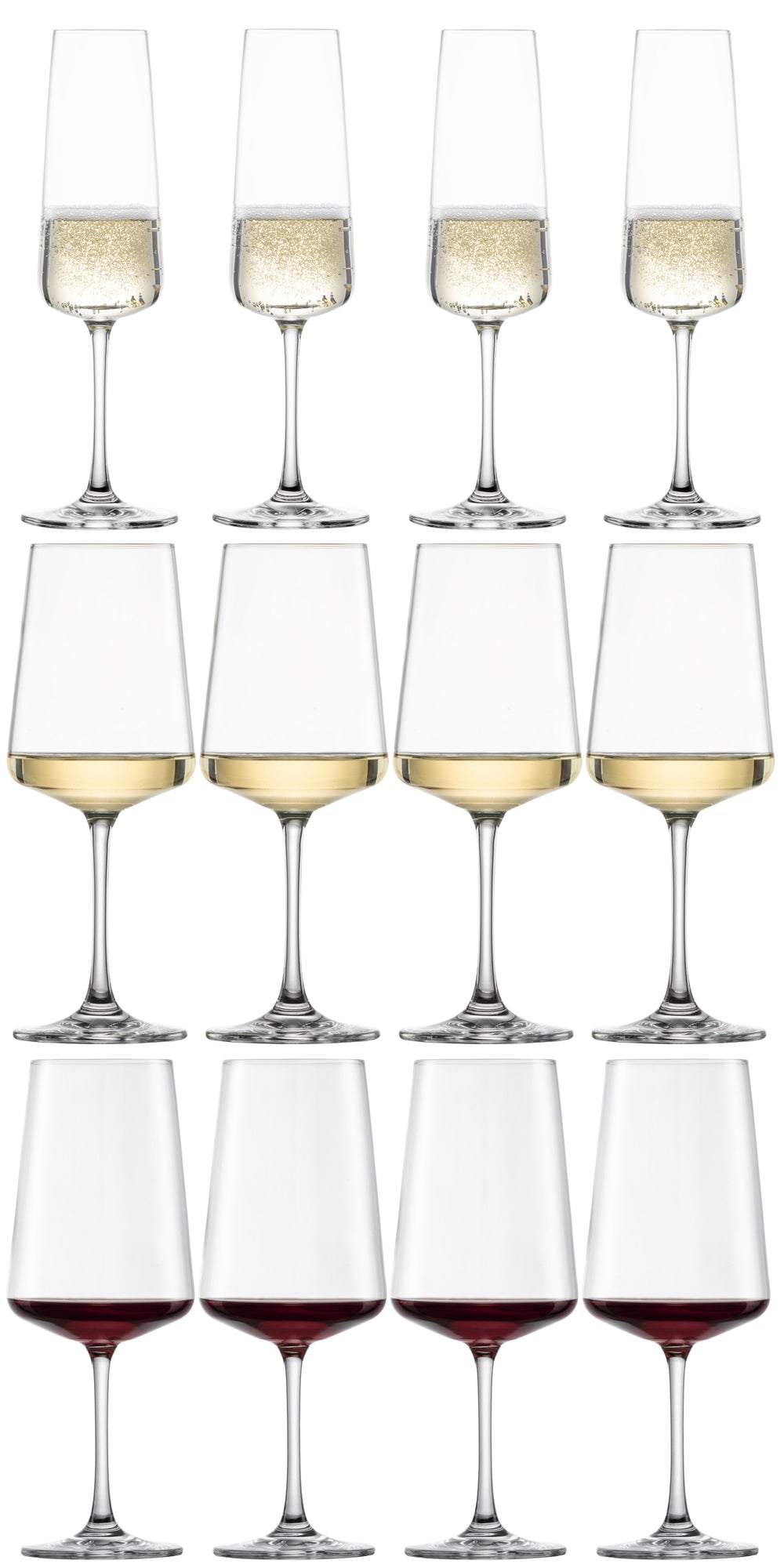 Schott Zwiesel Rote, Weiße und Champagnergläser MioVino - 12-teilig