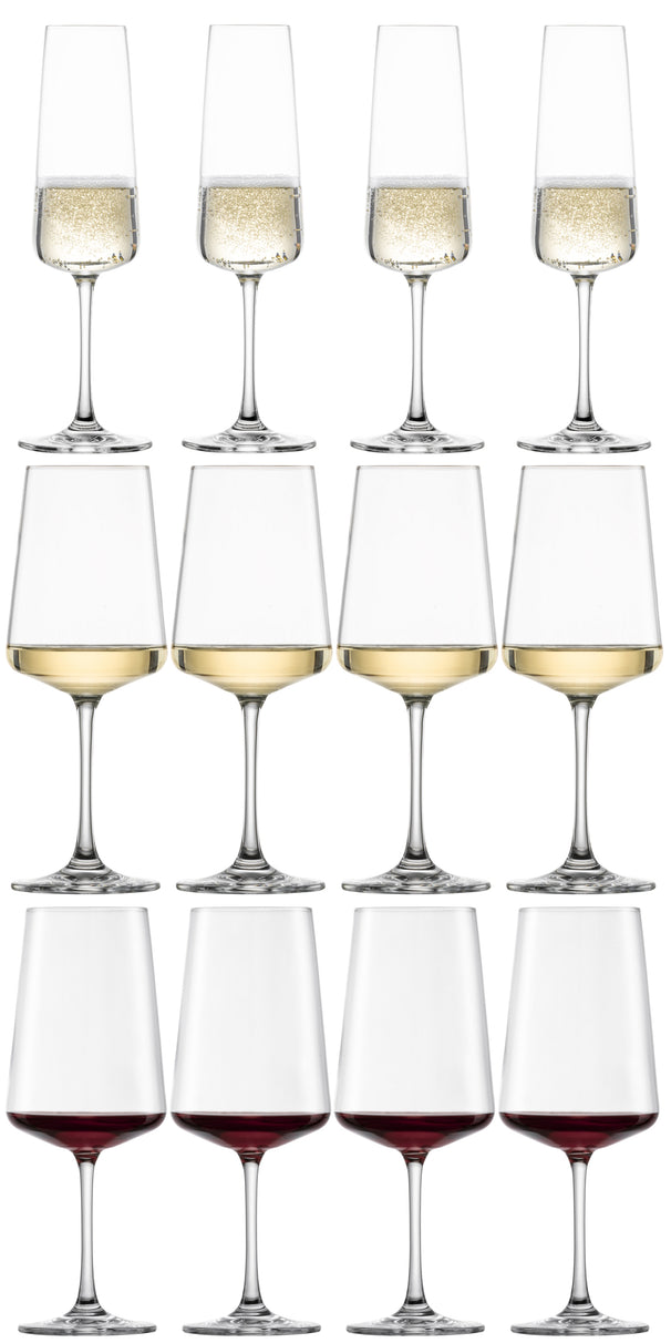 Schott Zwiesel Rote, Weiße und Champagnergläser MioVino - 12-teilig