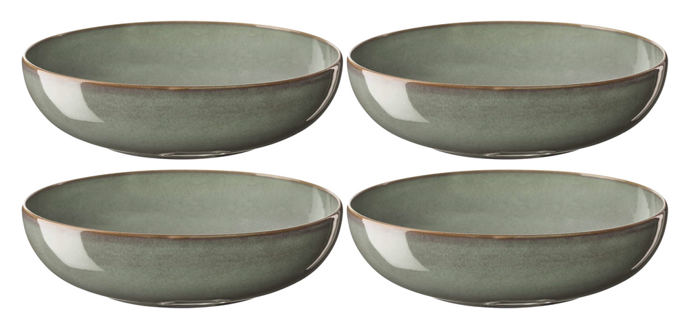 ASA Selection Diepe Borden / Pastaborden Saisons Eucalyptus ø 21 cm - 4 Stuks set image