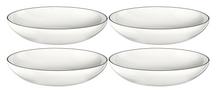 ASA Selection Diepe Borden / Pastaborden A Table Ligne Noire ø 22 cm - 4 Stuks set image
