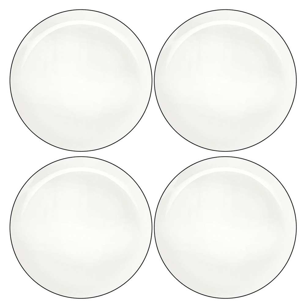 ASA Selection Ontbijtborden / Dessertborden A Table Ligne Noire ø 21 cm - 4 Stuks set image