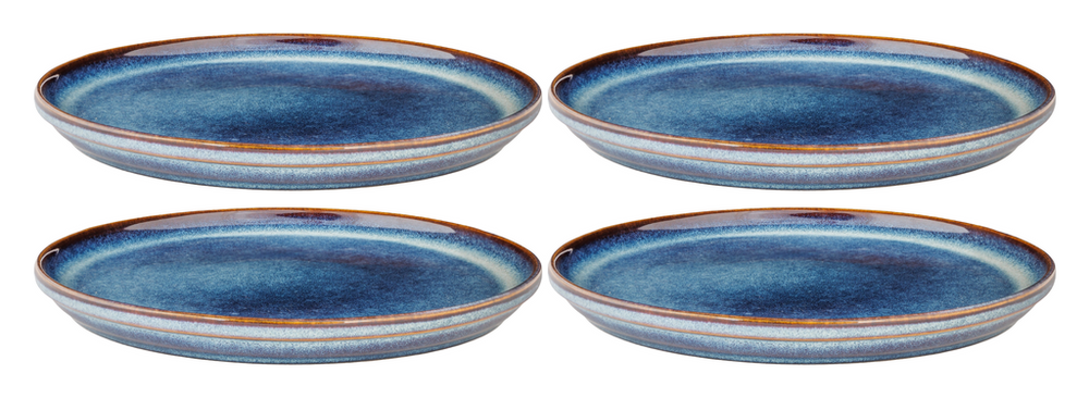 Cosy & Trendy Ontbijtborden / Dessertborden Jade Indigo ø 22.5 cm - 4 Stuks set image