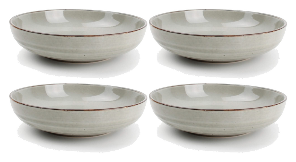 Salt & Pepper Diepe Borden / Pastaborden Artisan Groen ø 22 cm - 4 Stuks set image