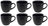 Studio Tavola Kaffeetassen Black Tie 200 ml - 6 Stück