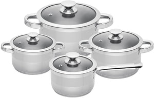 Sola Furore Topfset – Edelstahl – Stieltopf ø 16, 18, 20 cm & Stielkasserolle ø 16 cm – Induktionsgeeignet – 4-teilig