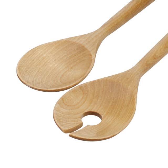 KitchenAid Salatbesteck Core Birkenholz 2-teilig 33 cm - Servieren