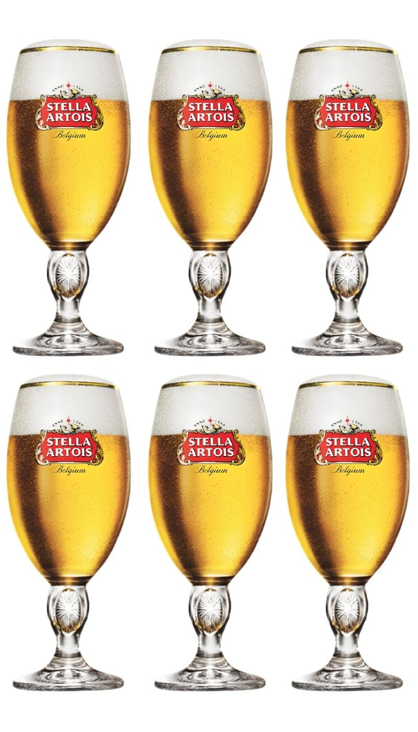 Stella Artois Biergläser - Chalice - 250 ml - 6 Stück