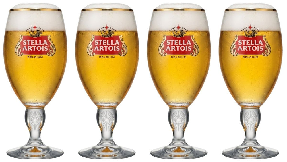 Stella Artois Biergläser - Chalice - 330 ml - 4 Stück