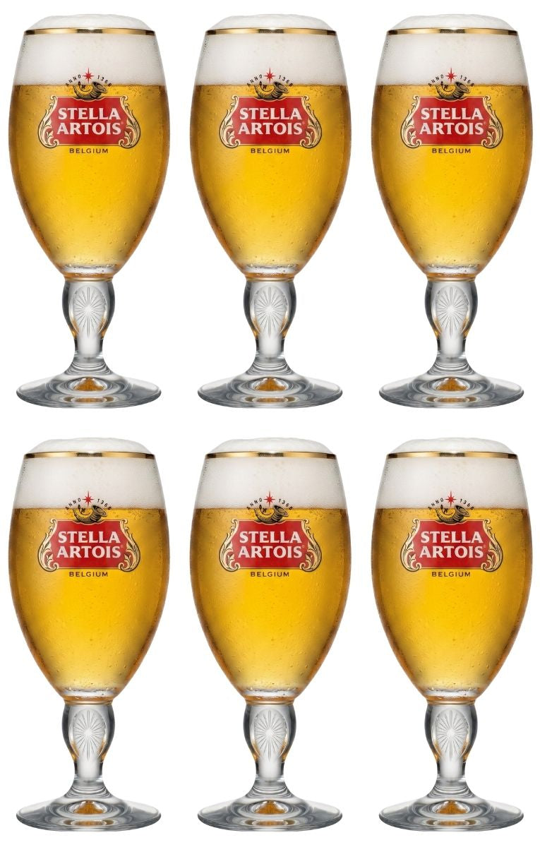 Stella Artois Biergläser - Chalice - 330 ml - 6 Stück