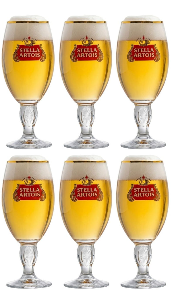 Stella Artois Biergläser - Chalice - 330 ml - 6 Stück