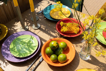 Studio Tavola Geschirrset Sunny Summer - 18-teilig / 6 Personen - 6 Frühstücksteller, 6 Suppenteller und 6 Essteller
