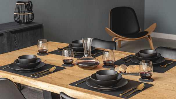 Studio Tavola Speiseteller Black Tie ø 27 cm - 6 Stück