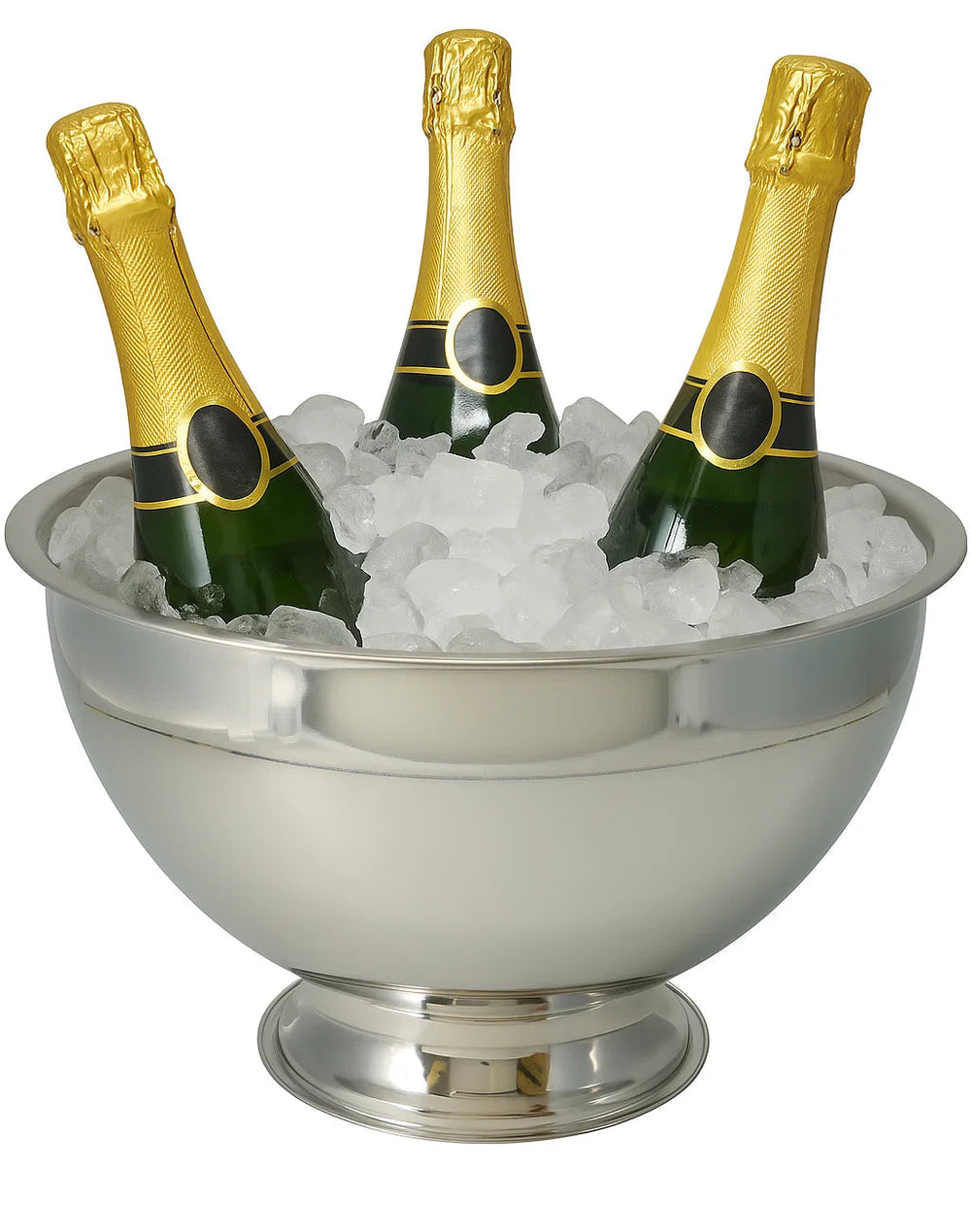 Cookinglife Champagne Eimer - Champagneschale - Gebürsteter Edelstahl ø 30 cm