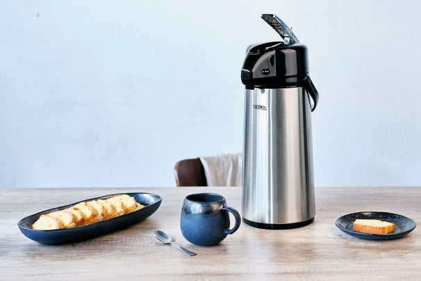 Thermos Thermoskanne Mit Pumpe Inox 2.2 Liter