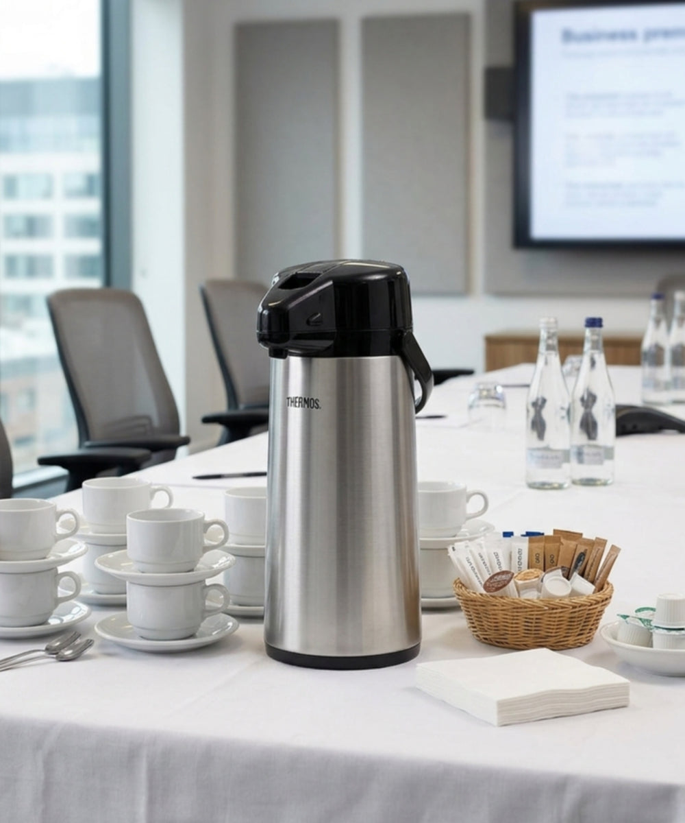 Thermos Thermoskanne Mit Pumpe Inox 2.2 Liter