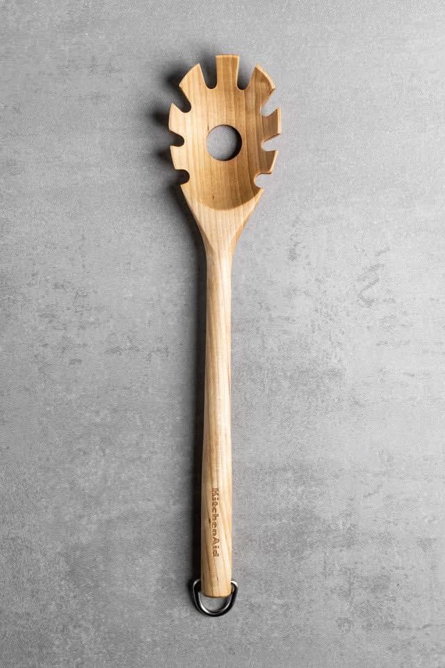 KitchenAid Spaghettilöffel Core Birkenholz 34 cm - Pastalöffel Servierlöffel