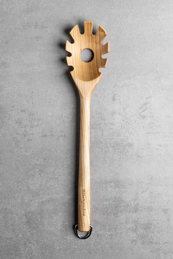 KitchenAid Spaghettilöffel Core Birkenholz 34 cm - Pastalöffel Servierlöffel