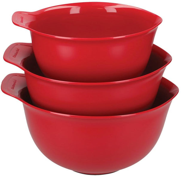 KitchenAid Rühr-/Mischschüssel Core Kunststoff Kaiserrot 2,4/3,3/4,3L - 3er-Set