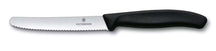 Victorinox Tomatenmesser Wellenschliff Swiss Classic Schwarz - 11 cm - 2 Stück